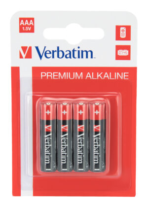 Verbatim – AAA-paristot LR03 Alkaline, 1,5 V, 4-pakkaus (49920)