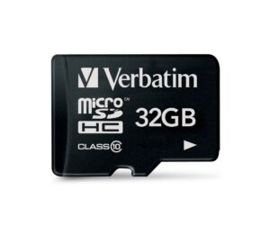 Verbatim – Memory card, microSDHC Class 10, 32GB (44013)
