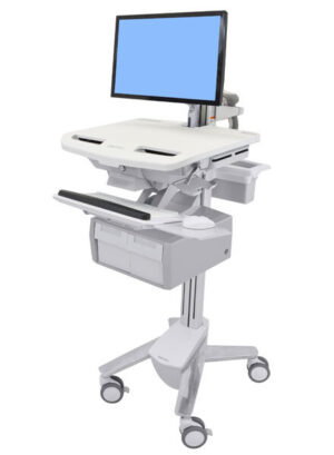 ERGOTRON – Styleview cart with lcd arm, tall double drawer (SV43-12C0-0)