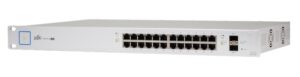 Ubiquiti Networks – UniFiSwitch kytkin, 24 porttia, passiiv. PoE, GbE, SFP, valk. (US-24-250W)