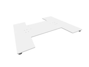 MULTIBRACKETS – M FLOORBASE 60 & 120KG WHITE (7350073738502)