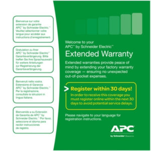 APC EXTENDED WARRANTY, EXISTING PRODUCT, EASY UPS SMV, LEVEL 01, 1 YEAR (WEXTWAR1YR-SD-01)