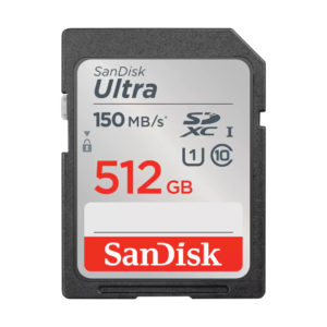 SANDISK – Ultra 512GB SDXC 150MB/s (SDSDUNC-512G-GN6IN)