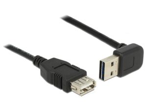 DELOCK – Extension cable EASY-USB 2.0 Type-A male angled left / right > USB 2.0 Type-A female 0.5 m (85177)