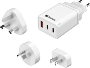 SANDBERG 3in1 Travel Charger USB-C/A 65W (441-59)