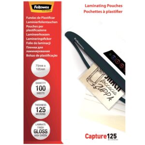 FELLOWES LAMINAT POUCH 75X105MM 125MIC (5306901)
