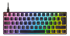 DELTACO GAMING – DK475 CH Mechanical Keyboard, Hot-Swap, Double-Shot PBT Pudding Keycaps, 60% layout  (GAM-075V2-CH)