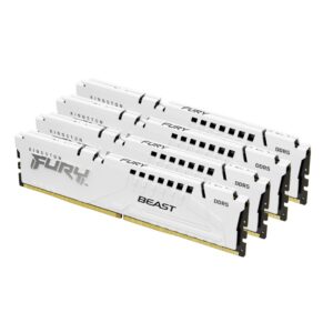 KINGSTON 128GB 5600MT/S DDR5 CL40 DIMM (KIT OF 4) FURY BEAST WHITE XMP (KF556C40BWK4-128)