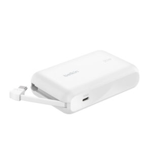 Belkin POWER BANK 10K WITH INTEGRATED CA (BPB021HQWH)