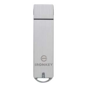 KINGSTON – IronKey S1000 Enterprise USB-muisti, 64 GB, FIPS 140-2/GLBA/HIPPA/HITECH/PCI/GTSA, hopea (IKS1000E/64GB)