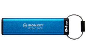 KINGSTON 64GB USB-C IRONKEY KEYPAD 200C, FIPS 140-3 LVL 3 (PENDING) AES-256 (IKKP200C/64GB)