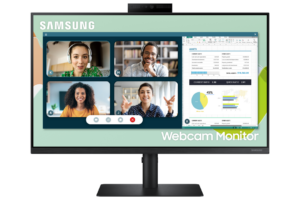 SAMSUNG S24A400 24" BEZELLESS 16:9 WIDE 1920X1080 IPS, 5MS, 60HZ, HDMI/DP/VGA, VESA, HAS,WEBCAM 1MP,SPEAKER (LS24A400VEUXEN)