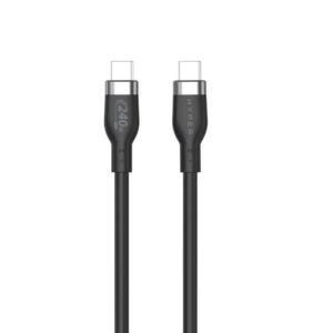 HYPER 2M SILICONE 240W USB-C LATAUSKAAPELI - MUSTA (HJ4002BKGL)