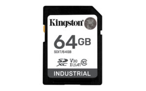 KINGSTON 64GB SDXC INDUSTRIAL -40C TO 85C C10 UHS-I U3 V30 A1 PSLC (SDIT/64GB)