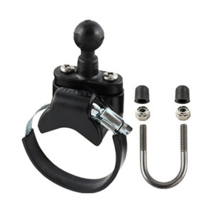 RAM MOUNTS RAM RAIL BASE WITH STLSTEEL U-BOLT 1" BALL FOR RAILS TO 3,15" (RAM-B-231-2)