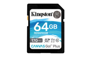 KINGSTON – 64GB SDXC Canvas Go Plus 170R C10 UHS-I U3 V30 (SDG3/64GB)