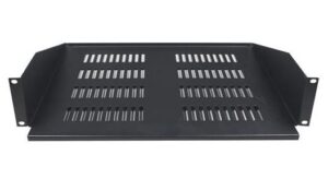TOTEN – 19" kiinteä hylly, 2U, 367mm syvä, max 17Kg (SA.0052.031)
