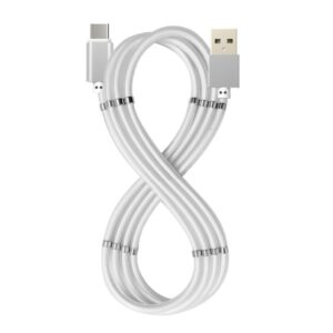 CELLY MAGNETIC CABLE USB-C 1M, WHITE (USBUSBCMAGWH)