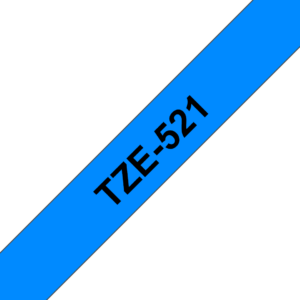 BROTHER TZ521 9 BLACK ON BLUE (TZE521)